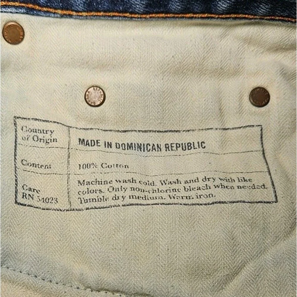 Banana Republic Men’s Blue Jeans 34x30 100% Cotton Straight Leg Denim